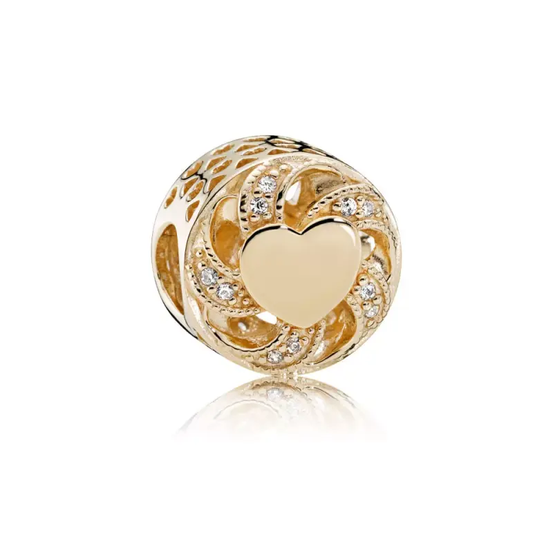 Charm Cuore & Nastro 751004CZ - PANDORA - Immagine del prodotto