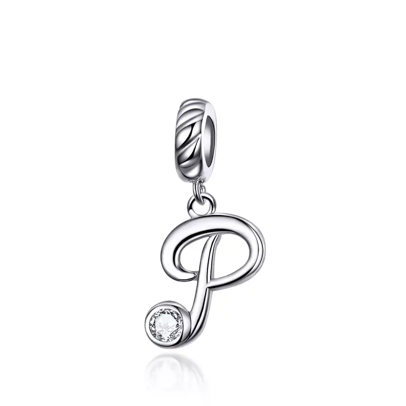 Charm Pendente tipo Pandora Lettera P - SCC1183-P - Immagine del prodotto