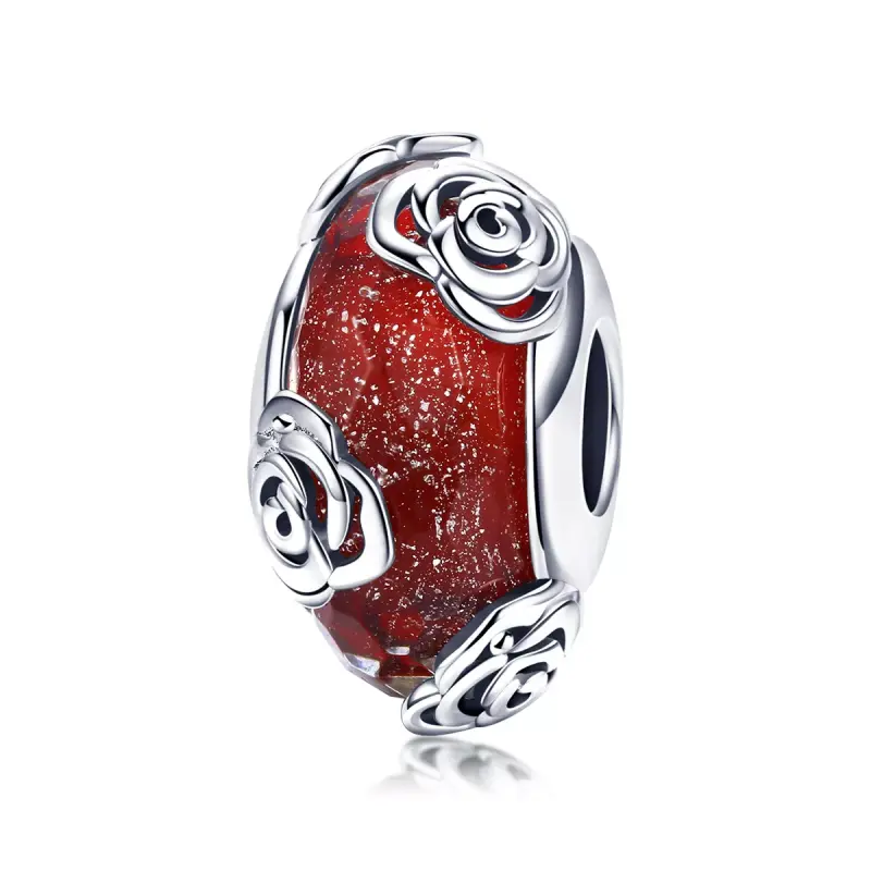 Charm tipo Pandora Rosa profumata - SCC1030 - Immagine del prodotto