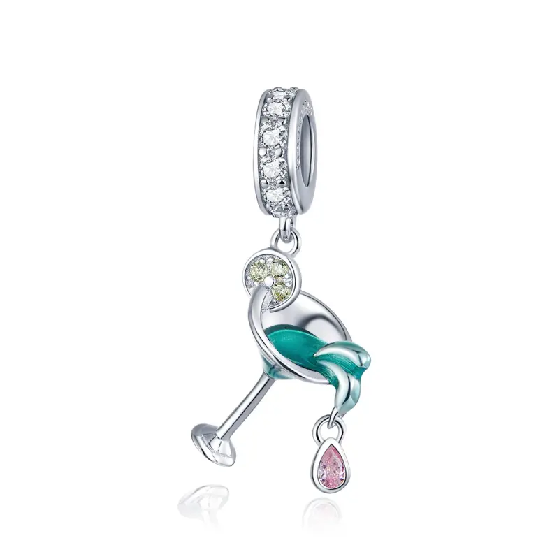 Charm Pendente tipo Pandora Cocktail estivo - BSC262 - Immagine del prodotto