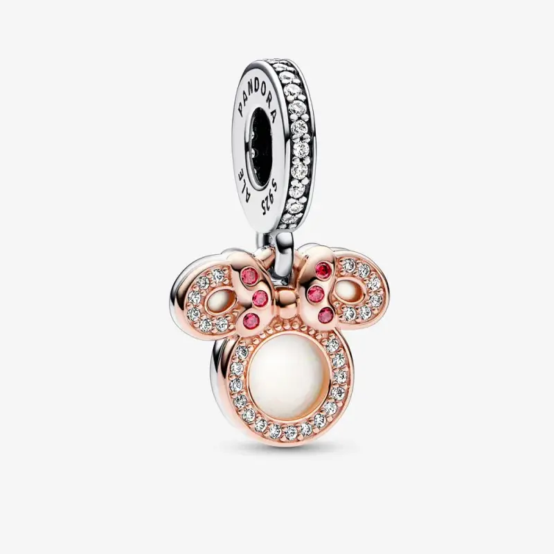 Pandora Disney Minnie Mouse Silhouette Double Dangle Charm - 782615C01 - Immagine del prodotto