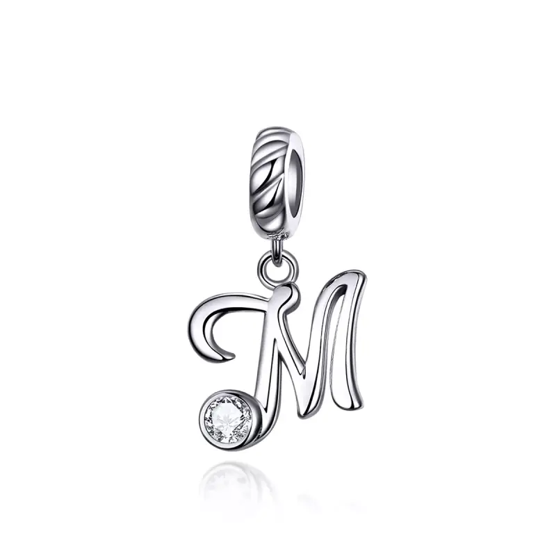 Charm Pendente tipo Pandora Lettera M - SCC1183-M - Immagine del prodotto
