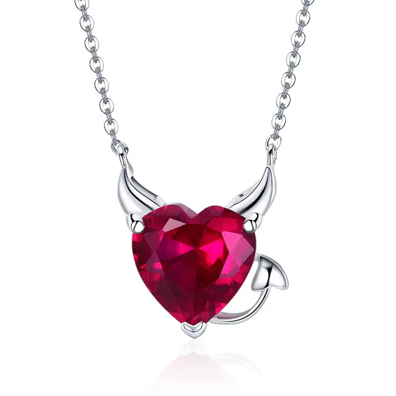 Collana tipo Pandora diavolo Rosso - SCN286 - Immagine del prodotto