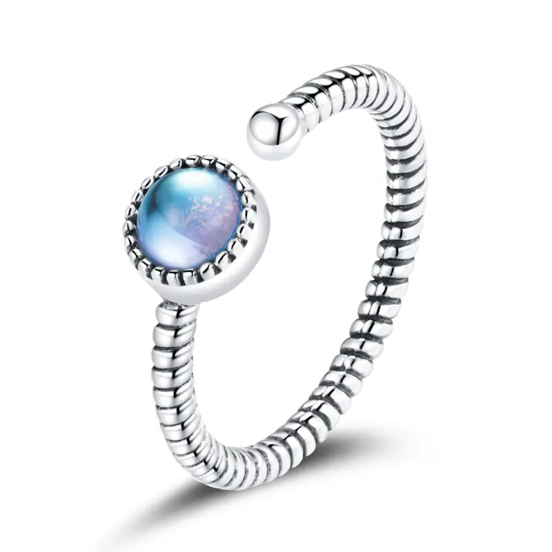 Anello aperto tipo Pandora Amante del chiaro di luna - SCR698 - Immagine del prodotto