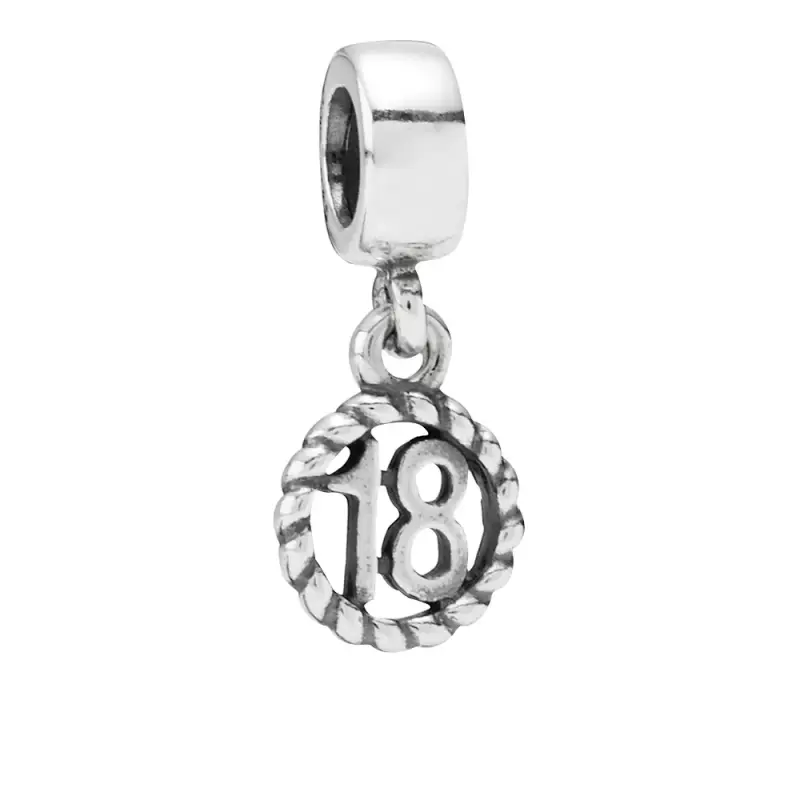 Charm pendente PANDORA 18 ° compleanno in argento - 790495 - Immagine del prodotto