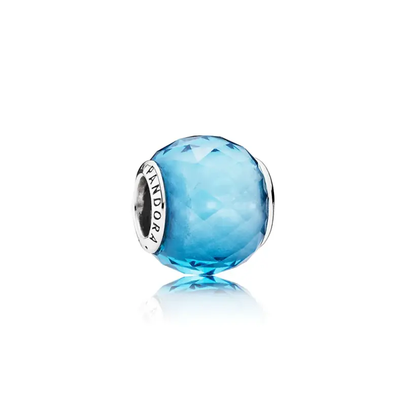 Charm Sfera Sfaccettata Azzurro Ghiaccio - Pandora IT - Immagine del prodotto
