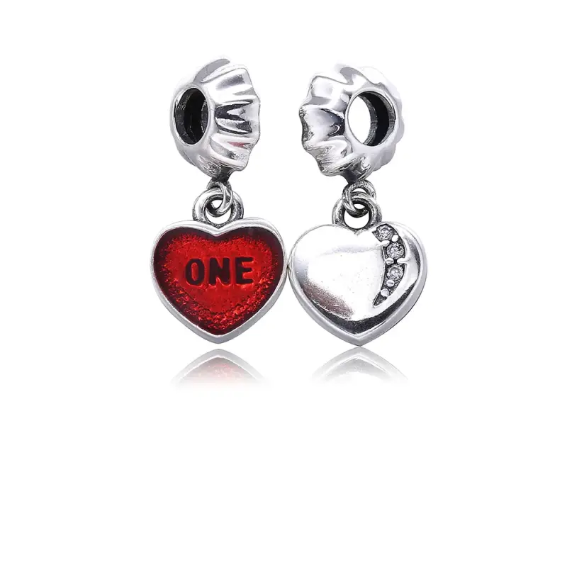Charm pendente PANDORA Cuore "Un amore" - Immagine del prodotto