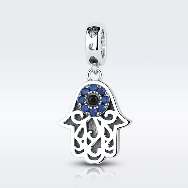 Charm Pendente tipo Pandora Mano di Hamsa - SCC085 - Immagine del prodotto