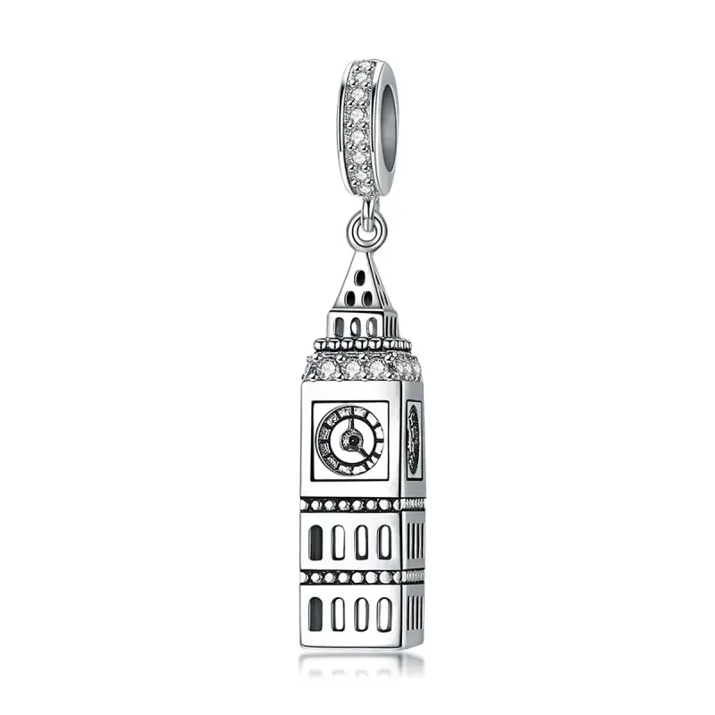 Charm Pendente tipo Pandora Big Ben della Gran Bretagna - SCC868 - Immagine del prodotto