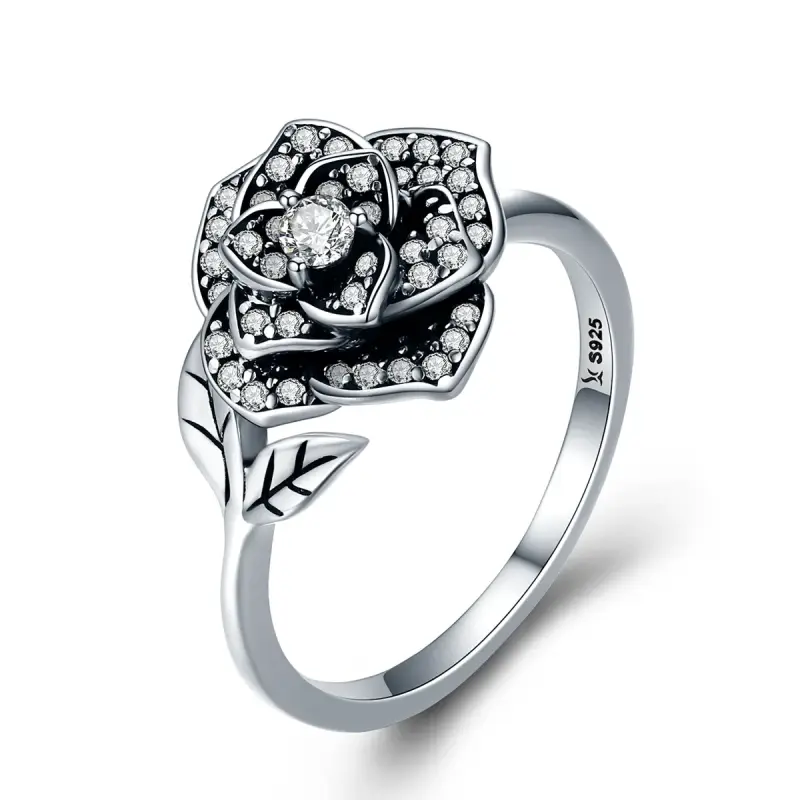 Anello tipo Pandora Amore rosa - SCR382 - Immagine del prodotto