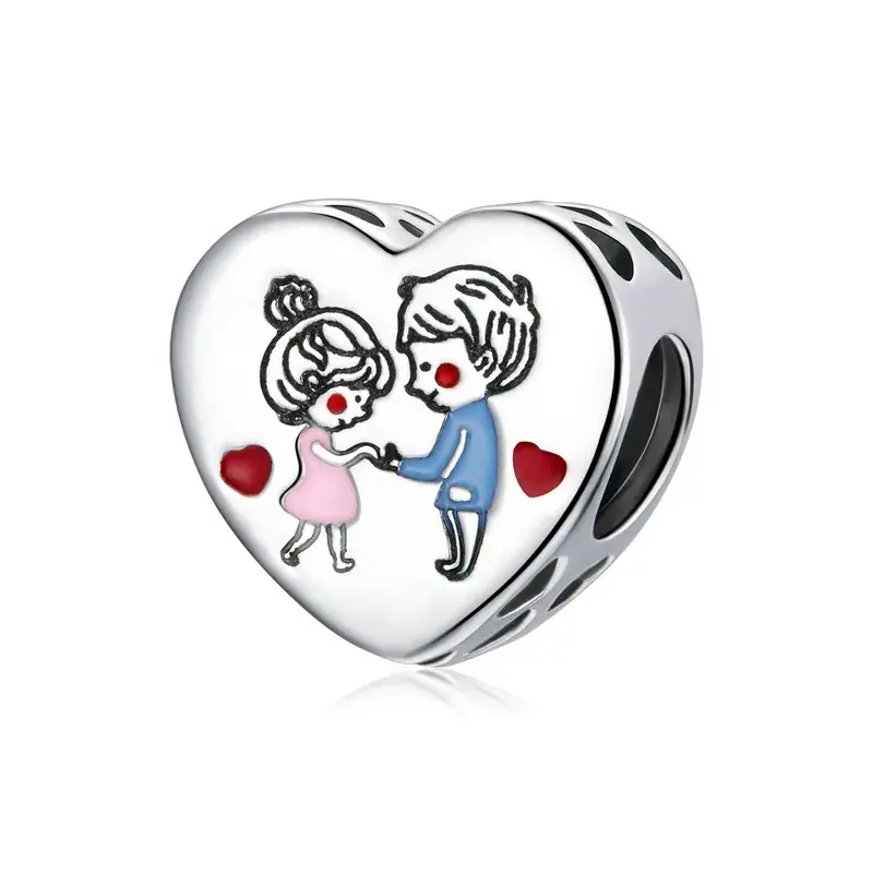 Charm tipo Pandora Mamma e figlia - SCC1744 - Immagine del prodotto