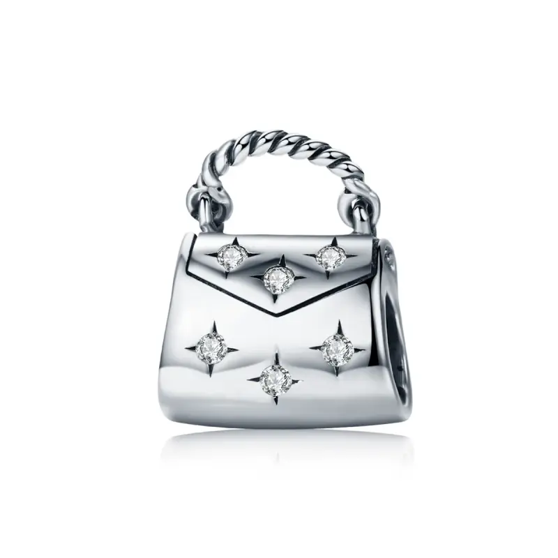 Charm tipo Pandora Elegante borsa per la spesa - SCC607 - Immagine del prodotto
