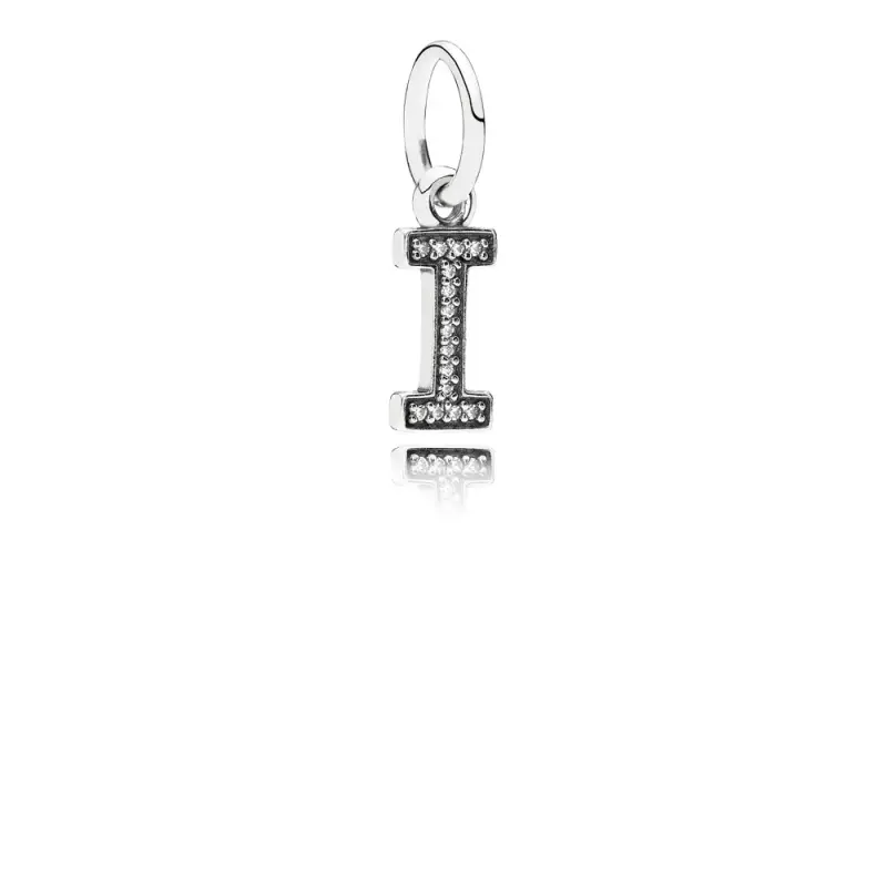 Charm con Pendente I - 791321CZ - Charm | PANDORA - Immagine del prodotto