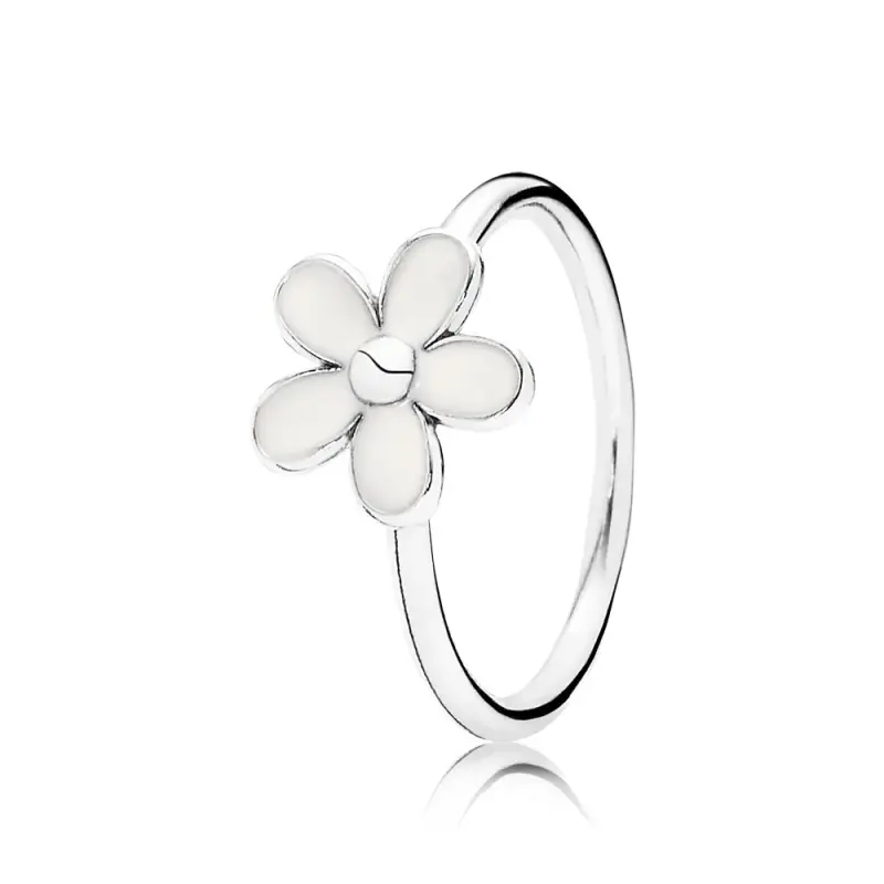 Anello con margherita bianca - 190899EN12 - Anelli | PANDORA - Immagine del prodotto