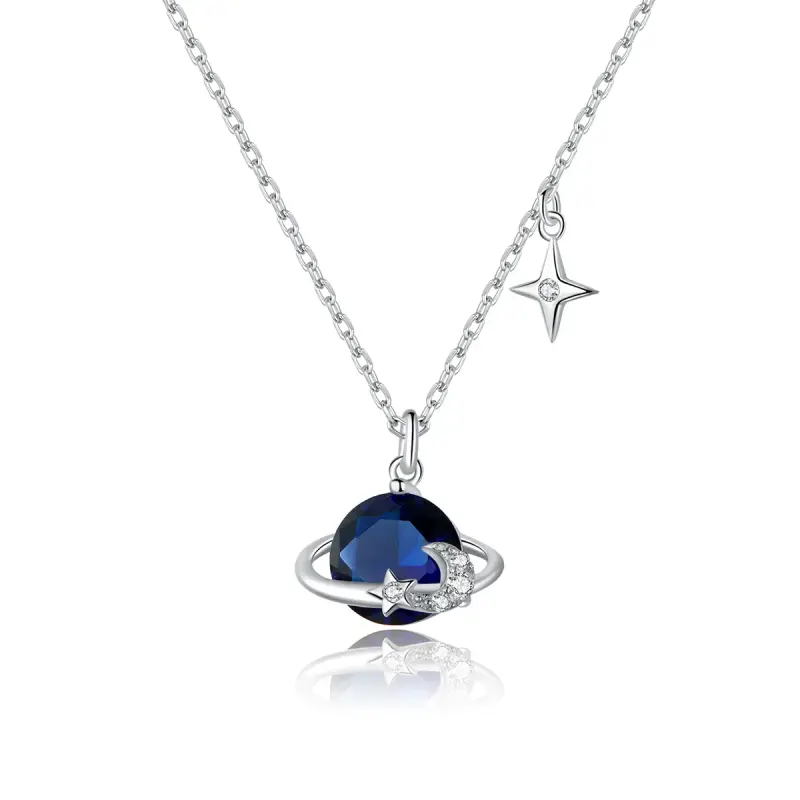 Collana tipo Pandora Pianeta - BSN166 - Immagine del prodotto