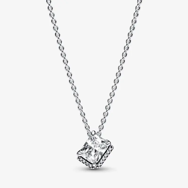 Collana rettangolare scintillante Halo Collier - 392388C01 - Immagine del prodotto