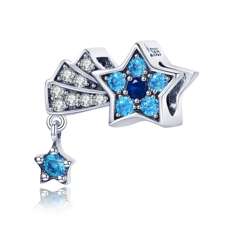Charm tipo Pandora Stelle di gioielli in zaffiro - SCC912 - Immagine del prodotto