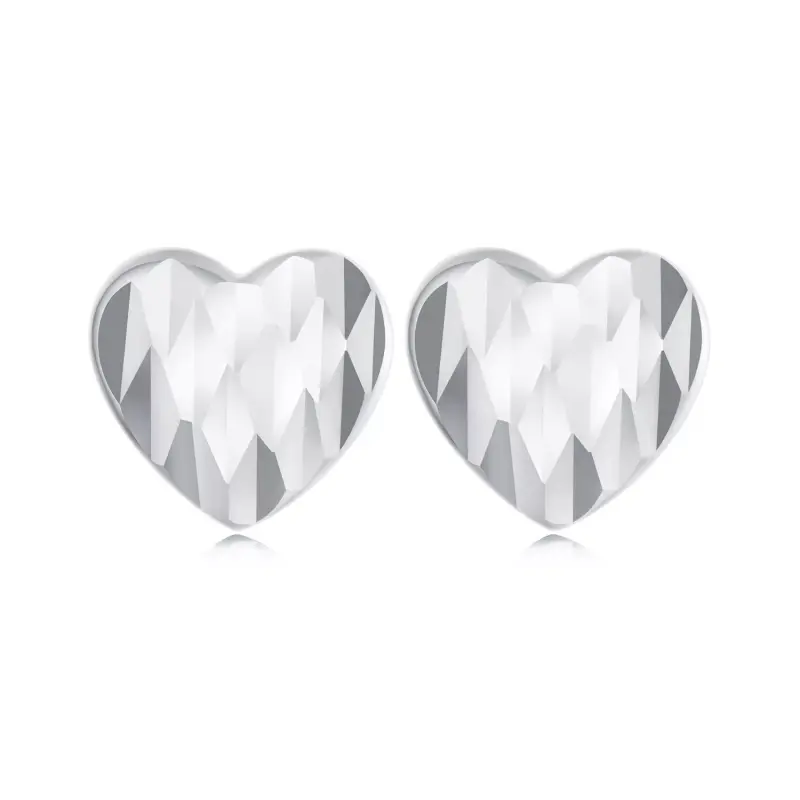 Orecchini floreali a forma di cuore stile PANDORA - SCE1703 - Immagine del prodotto