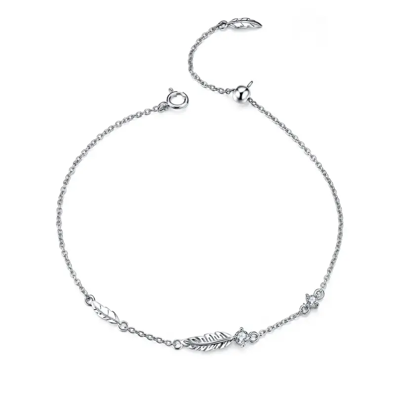 Bracciale tipo Pandora Piuma - SCB133 - Immagine del prodotto