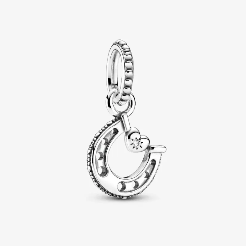 Charm pendente PANDORA Ferro di cavallo portafortuna - 799157C01 - Immagine del prodotto