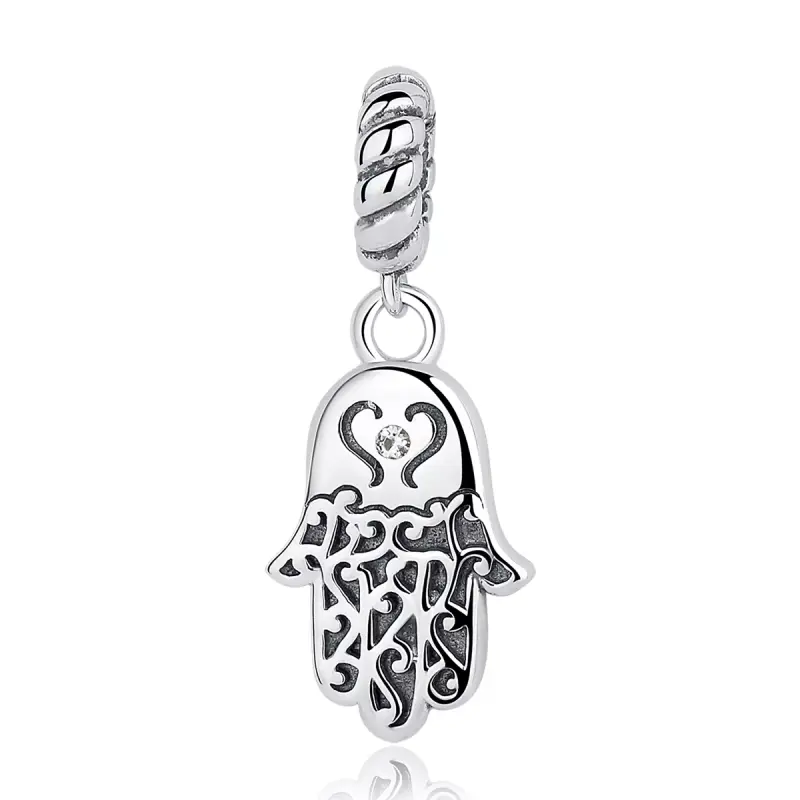 Charm Pendente tipo Pandora Mano di Hamsa - SCC031 - Immagine del prodotto