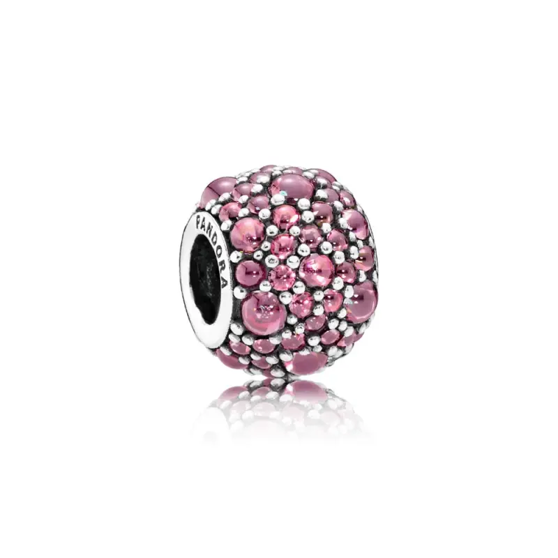 Charm Gocce scintillanti rosa caprifoglio - Pandora IT | PANDORA  - Immagine del prodotto