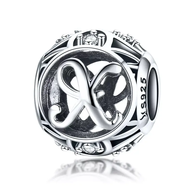 Charm tipo Pandora Lettera-X - SCC738-X - Immagine del prodotto
