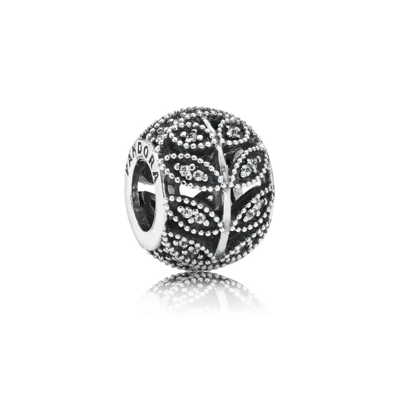 Openwork Foglie Luccicanti - 791380CZ - Charm | PANDORA - Immagine del prodotto