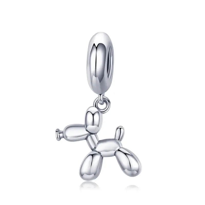 Charm Pendente tipo Pandora Simpatico cane a palloncino - SCC981 - Immagine del prodotto