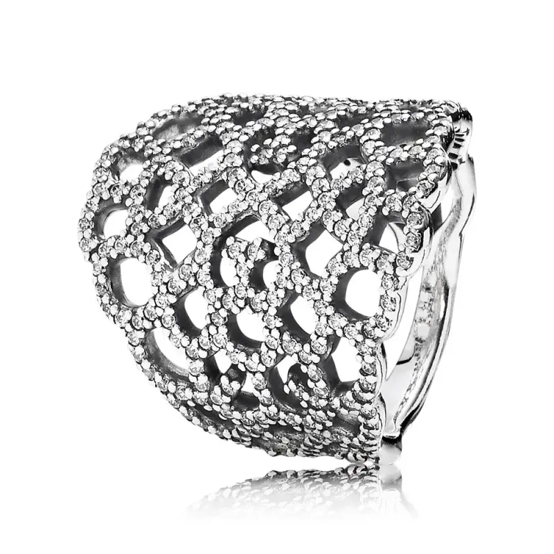 Anello Trama Pizzo Da Ragazza 190907Cz Anelli Pandora - Immagine del prodotto