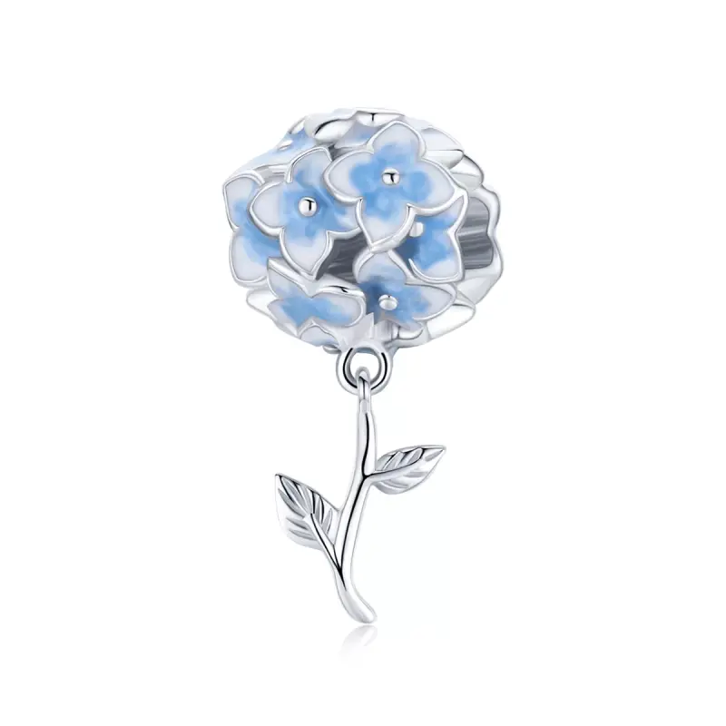 Charm tipo Pandora Ortensia - BSC392 - Immagine del prodotto