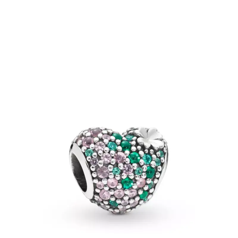 Charm PANDORA Cuore con Quadrifoglio Splendente 797869NRGMX - Immagine del prodotto