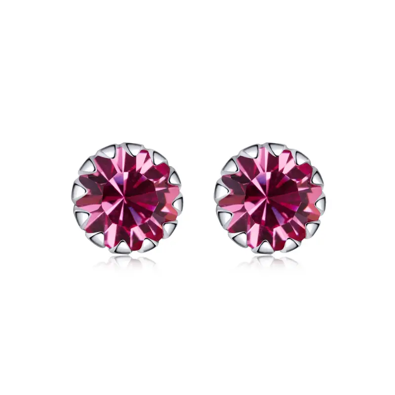 Orecchini a Lobo tipo Pandora Birthstone ottobre - SCE862-10 - Immagine del prodotto