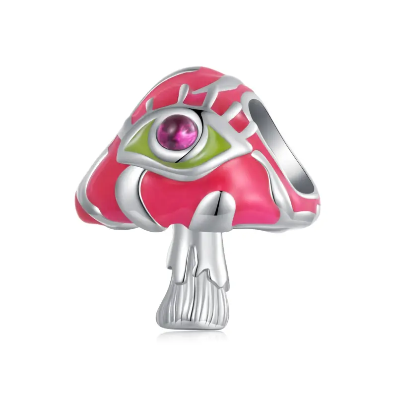 Charm in stile Pandora con funghi allucinogeni - SCC2532 - Immagine del prodotto