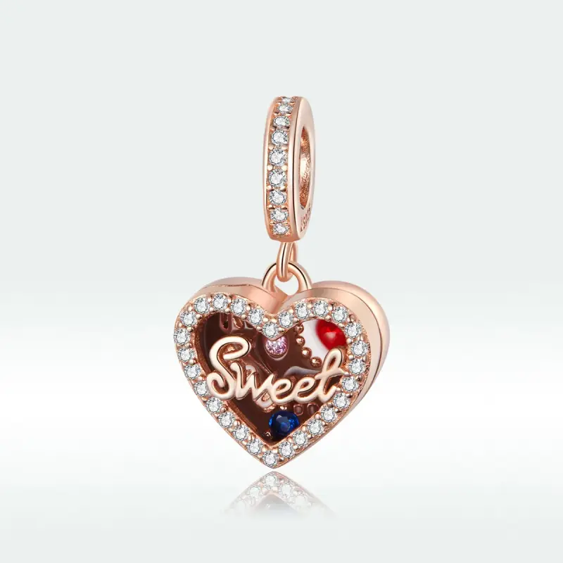 Charm Pendente tipo Pandora Confezione regalo di cioccolato - SCC1670 - Immagine del prodotto