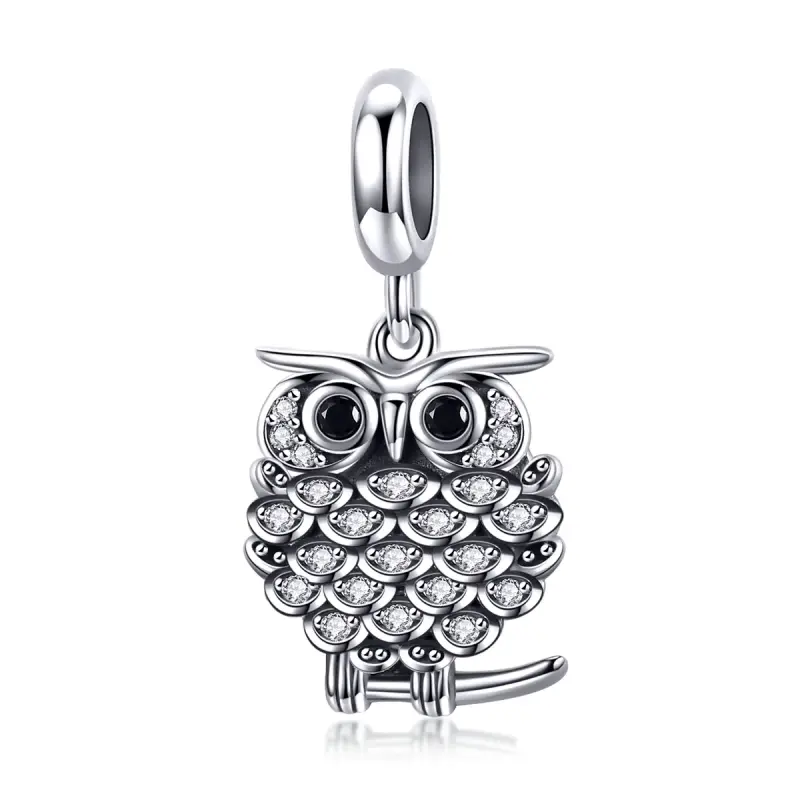 Charm Pendente tipo Pandora Adorabile gufo - SCC949 - Immagine del prodotto