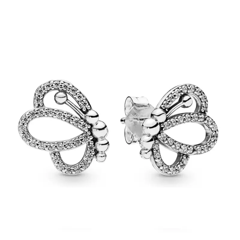 Orecchini a lobo Farfalle - PANDORA 297912CZ - Immagine del prodotto