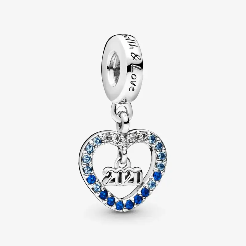 Charm pendente PANDORA 2020 anno nuovo in argento - 798436C01 - Immagine del prodotto