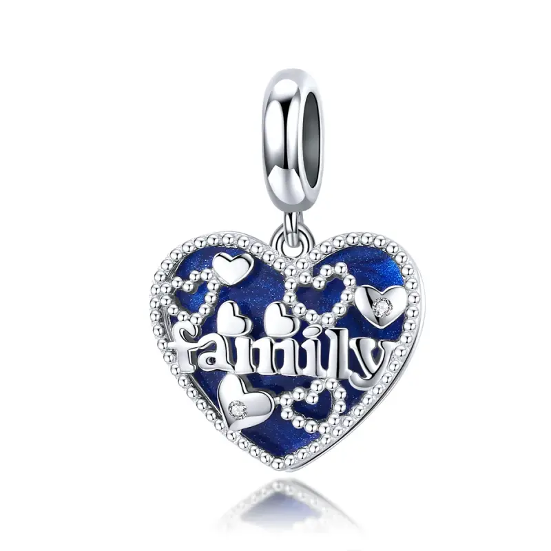 Charm Pendente tipo Pandora Lettere di famiglia - BSC293 - Immagine del prodotto