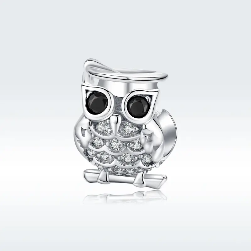 Charm tipo Pandora Gufo - BSC124 - Immagine del prodotto