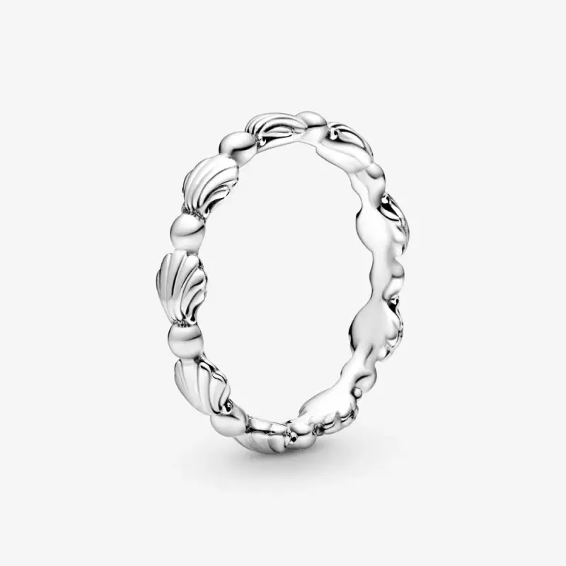 Anello PANDORA a fascia conchiglie con sfere - 198943C00 - Immagine del prodotto