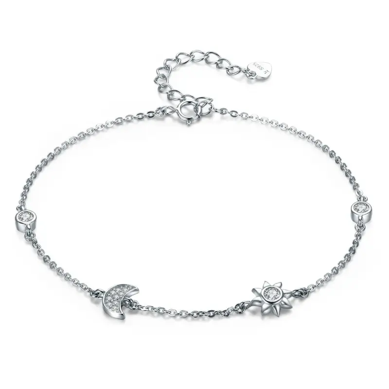 Bracciale tipo Pandora Luna Sole E Stelle - SCB081 - Immagine del prodotto