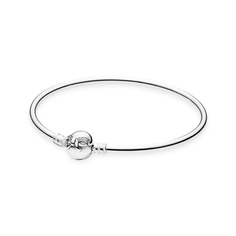 Bracciale Rigido PANDORA componibile con chiusura Fiocco Delicato - Immagine del prodotto