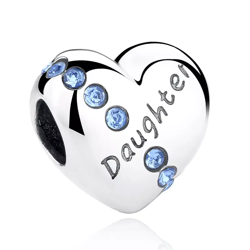 Charm tipo Pandora Figlia Cuore - SCC007 - Immagine del prodotto