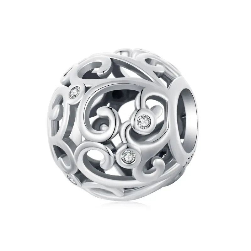 Ciondolo erba riccia stile PANDORA - SCC2785 - Immagine del prodotto