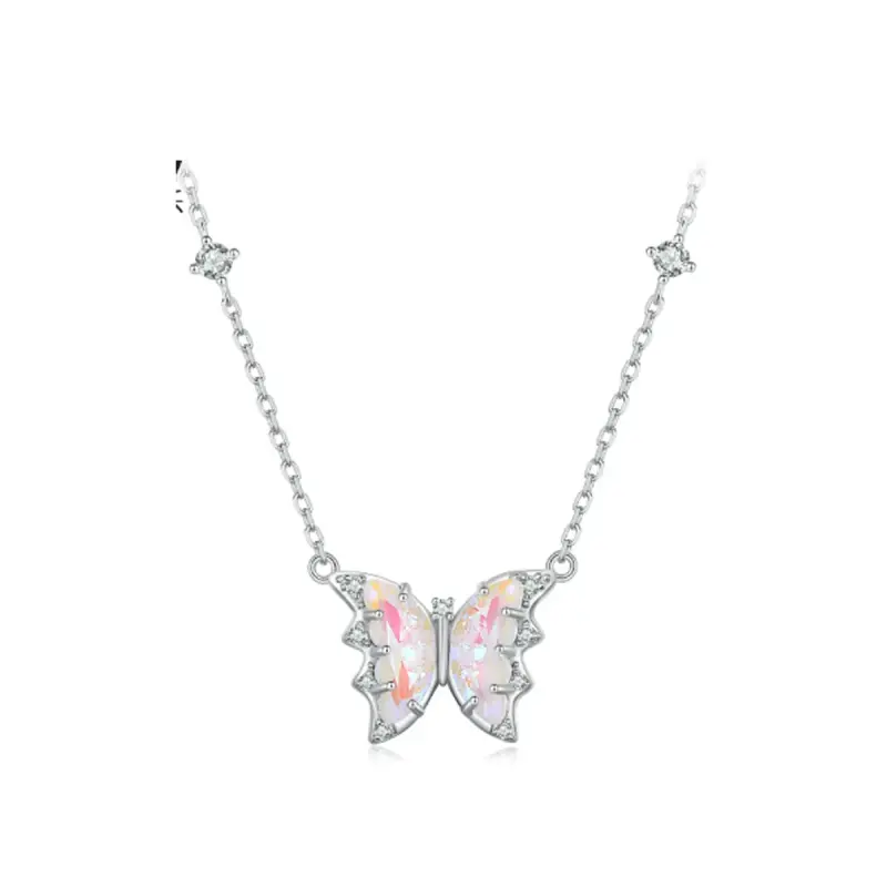 Collana a farfalla in stile Pandora - BSN345 - Immagine del prodotto