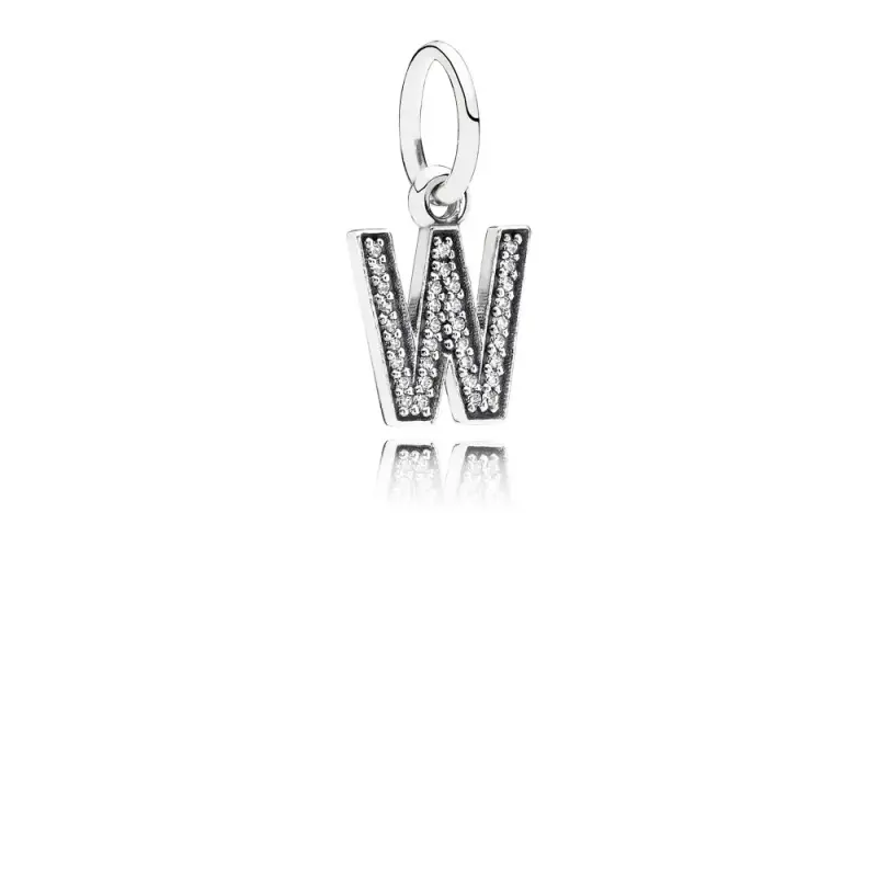 Charm con Pendente W - Pandora IT - Immagine del prodotto