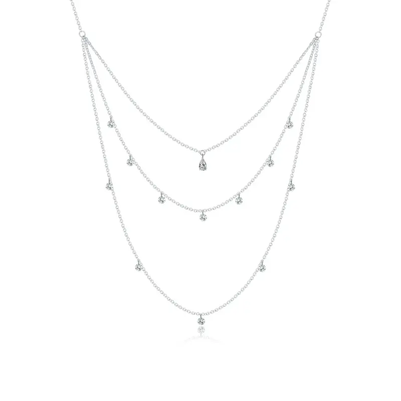 Collana tipo Pandora Tre fili lunghi a strati - SCN429 - Immagine del prodotto