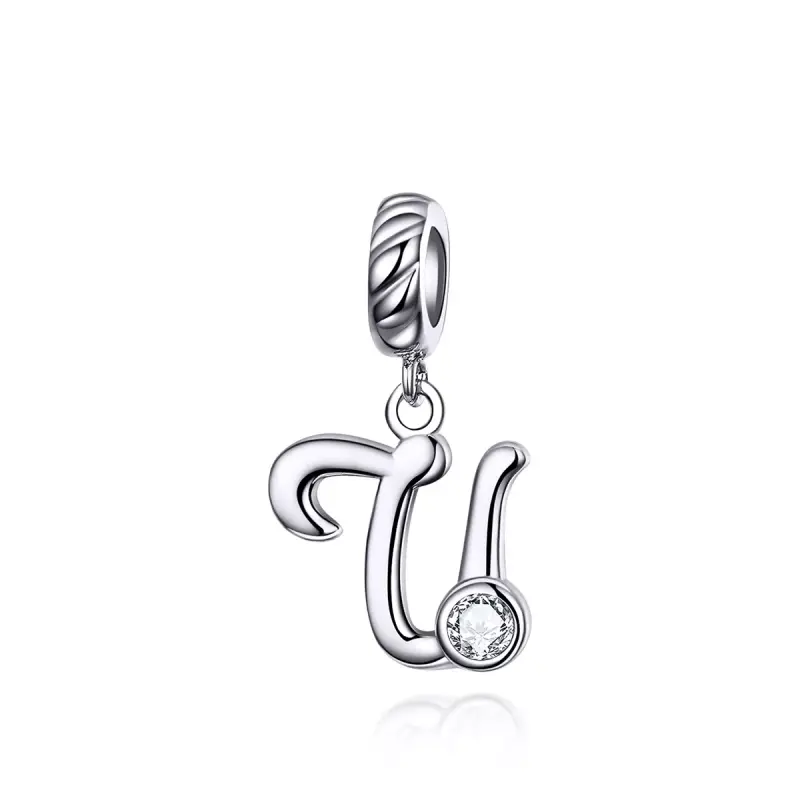 Charm Pendente tipo Pandora Lettera U - SCC1183-U - Immagine del prodotto