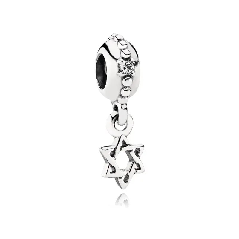 Charm con Pendente Stella di David - 791167CZ - Charm | PANDORA - Immagine del prodotto